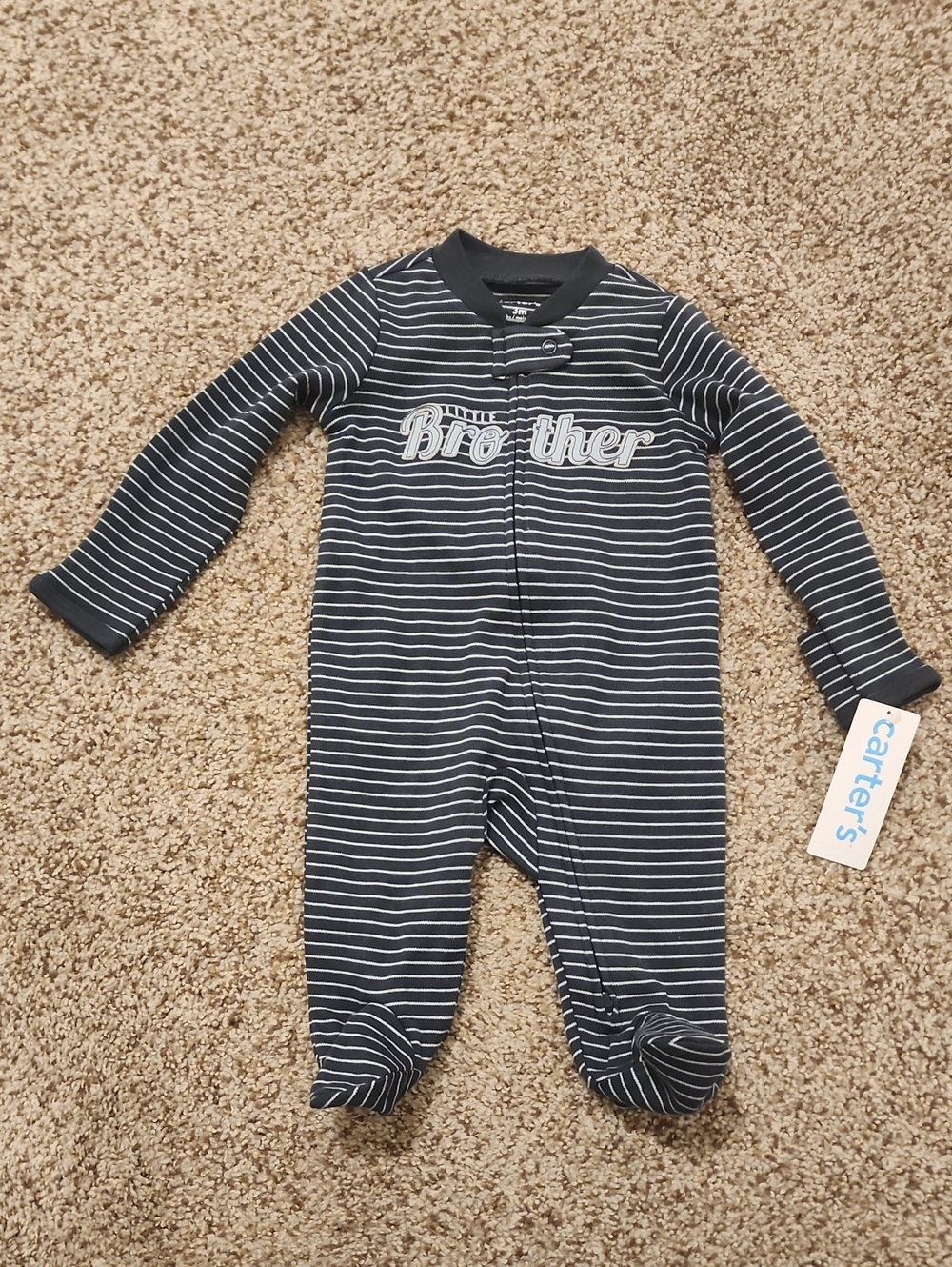 Carter's-  "Little Brother" Footies - 3M